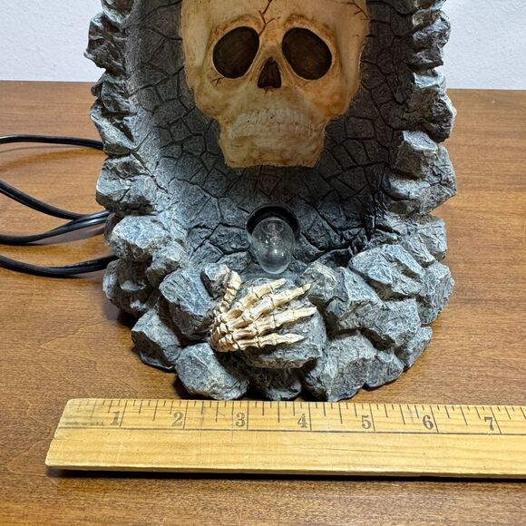 Vintage Skeleton Accent Light Halloween Goth Decor 2001 Adams Apple Dist - Picture 10 of 11